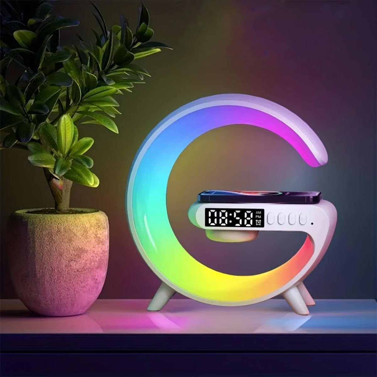 G-shaped Wireless Charger, Watch, Lamp, Speaker